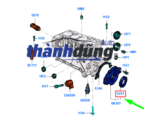 PHỚT ĐUÔI TRỤC CƠ XE HONDA HRV 2020 | 912145R0J01 - Ảnh 5