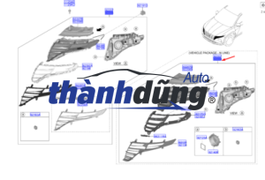 ỐP MẠ ĐÈN PHA PHẢI HYUNDAI TUCSON 2023 | 92136N9300 - Ảnh 4