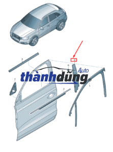 ỐP TRỤ NGOÀI CỬA TRƯỚC MAZDA 3 | BKC350M10 - Ảnh 4