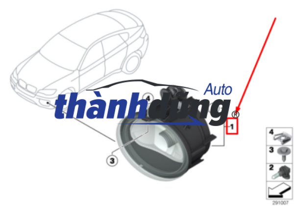 ĐÈN GẦM TRÁI KIA SPECTRA 2003 | 0K2N351520A GIÁ TỐT - Ảnh 3