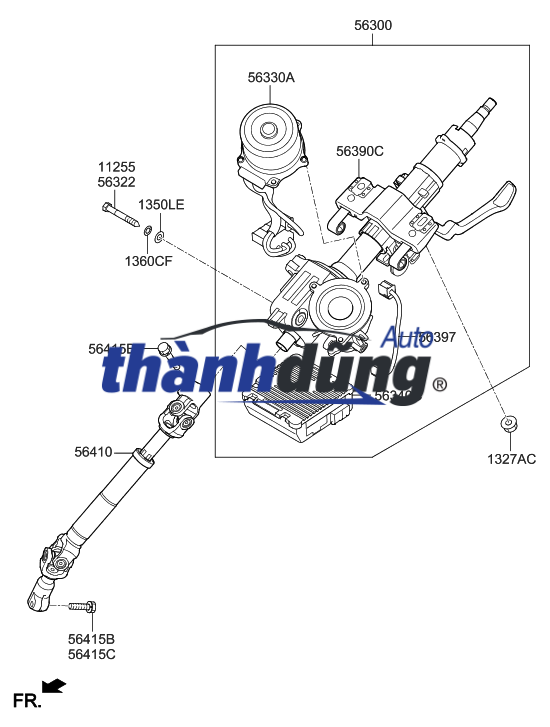 HỘP ĐIỀU KHIỂN CỌC LÁI CHANGAN STAR 700KG | EC203404122X - Ảnh 4
