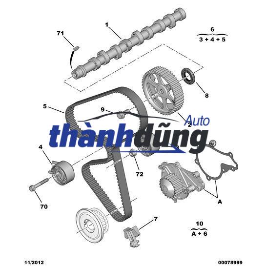 BẠC ĐẠN TĂNG CAM CHEVROLET CAPTIVA 2.4 2009 | 9158004 - Ảnh 3