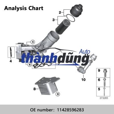 NẮP MỞ CỐC LỌC DẦU FORD TRANSIT 2.0 2008 | BSG30141001 - Ảnh 5