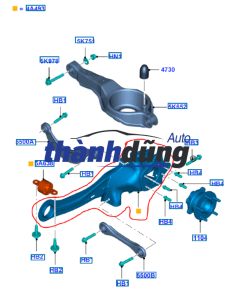 THANH LIÊN KẾT CẦU SAU XE FORD FOCUS 2010 | 98AG5K743AF - Ảnh 4