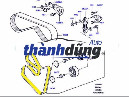 DÂY CUROA BƠM NƯỚC SUZUKI APV 2019 | 1752152S00000 - Ảnh 4