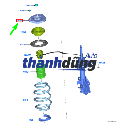 GIẢM XÓC SAU SSANGYONG ACTYON 2010-2016 | 4530134000 - Ảnh 4