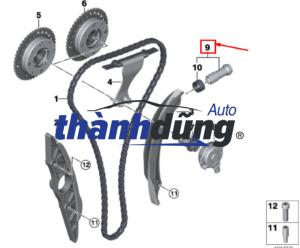 TÝ XÍCH CAM CONG XE MAZDA CX5 2016 | PE7W12671A - Ảnh 5