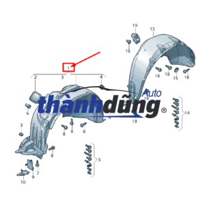 CHẮN BÙN LÒNG DÈ SAU PHỤ KIA FORTE | 868221X000 - Ảnh 5