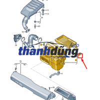 NẮP HỘP LỌC GIÓ DƯỚI CHEVROLET CAPTIVA 2011 | 96628886 - Ảnh 3