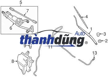 VÒI PHUN NƯỚC RỬA KÍNH TOYOTA HILUX 2015-2023 | 853810K090 - Ảnh 3