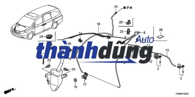 VÒI PHUN NƯỚC RỬA KÍNH TOYOTA HILUX 2015-2023 | 853810K090 - Ảnh 2