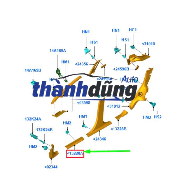 ỐP BẬC LÊN XUỐNG SAU NISSAN NAVARA 2018 | 961014JA0A - Ảnh 3