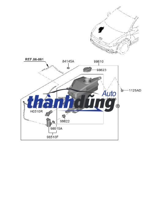 BƠM NƯỚC RỬA KÍNH VOLVO XC90 2010 | 1S7117K624FE - Ảnh 5