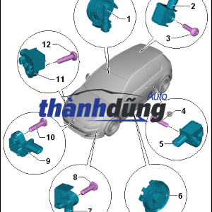 CẢM BIẾN KÍCH NỔ TÚI KHÍ XE TOYOTA HILUX 2011 | 891730K020 - Ảnh 4