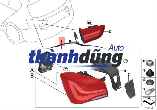 ĐÈN HẬU TRÁI TOYOTA COROLLA CROSS 2023 | 815910A010 - Ảnh 4