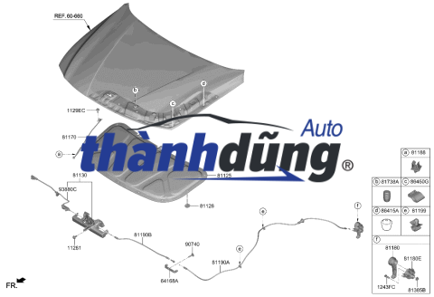 Ổ NGẬM CAPO HYUNDAI ELANTRA 1.6 2019 | 81130-F2010 - Ảnh 4