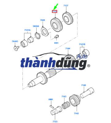 TRỤC BÁNH RĂNG HỘP SỐ KIA BONGO 3 2004-2012 | 4321547001 - Ảnh 4