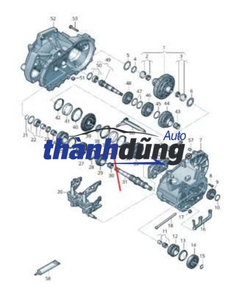 BÁNH RĂNG ĐỒNG TỐC SỐ 4,5 FAIRY 7 CHỖ 2007-2010 | JK720311 - Ảnh 4