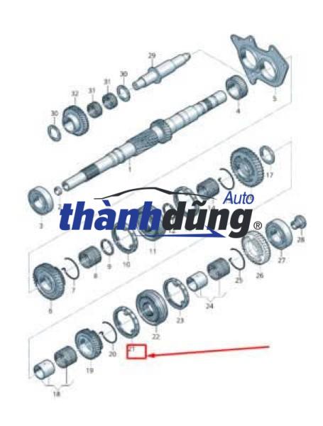 BÁNH RĂNG ĐỒNG TỐC SỐ 4,5 FAIRY 7 CHỖ 2007-2010 | JK720311 - Ảnh 5