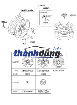 MÂM ĐÚC BÁNH SAU KIA FRONTIER | 529104E570 - Ảnh 4