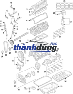 DÀN CÒ XUPAP MAZDA BT50 2.2 2012-2022 | BK2Q6K551BC - Ảnh 6