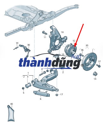 BI MAY Ơ SAU FORD TRANSIT 2.0 TDCI | VKBA3591 - Ảnh 5