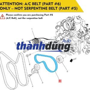 DÂY CUROA MÁY LẠNH CHEVROLET SPARK 2007 | 25183058 - Ảnh 5