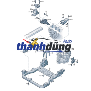 BỆ ĐỠ MÁY NISSAN SUNNY Q 2019 | 544011HM0A - Ảnh 6