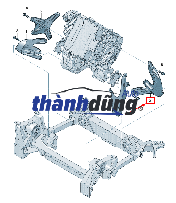 BỆ ĐỠ MÁY NISSAN SUNNY Q 2019 | 544011HM0A - Ảnh 7