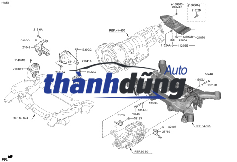 BỆ ĐỠ MÁY NISSAN SUNNY Q 2019 | 544011HM0A - Ảnh 4