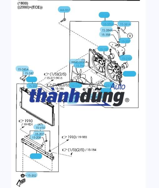 KÉT NƯỚC XE HYUNDAI HD120 D6DA | 253006C101 - Ảnh 6