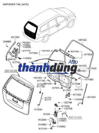 CỐP HẬU HYUNDAI I10 GRAND | 73700B4050 - Ảnh 6