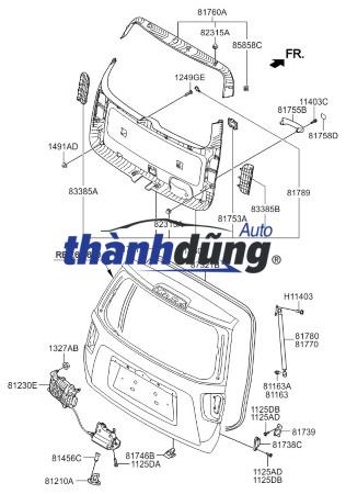 CỐP HẬU HYUNDAI I10 GRAND | 73700B4050 - Ảnh 5