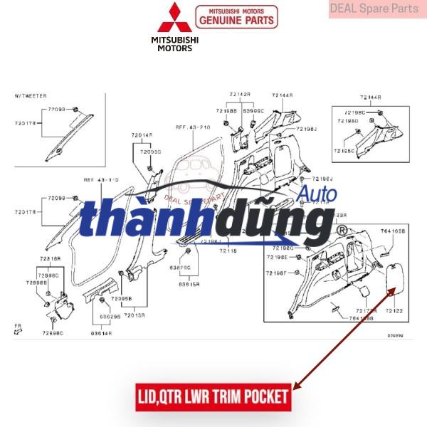 NẮP ĐẬY CỐP PHỤ TOYOTA VIOS 2011 | 555500D230 - Ảnh 5