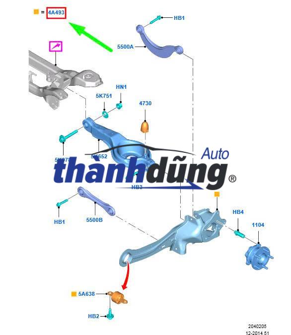 NGÕNG MAY Ơ MAZDA PREMACY 2003-2007 | C10033021B - Ảnh 5