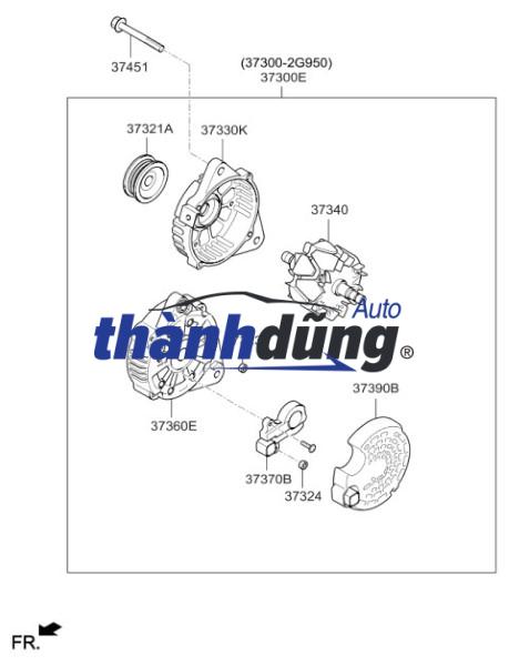 PULY MÁY PHÁT ĐIỆN NISSAN SENTRA | F-557045 - Ảnh 6