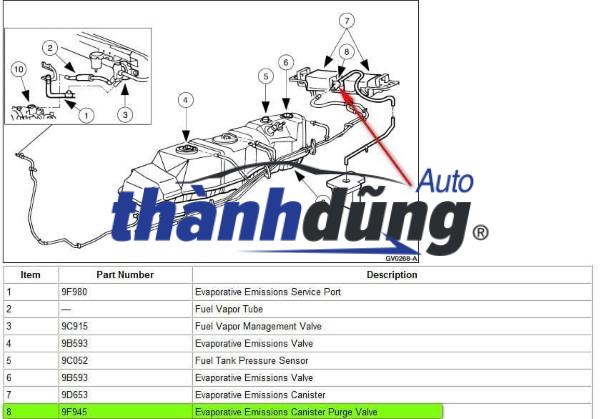 VAN HƠI XĂNG THỪA HYUNDAI VERNA 2006-2010 | 1208210BA - Ảnh 6
