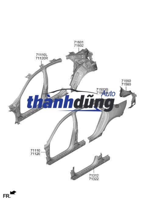 HÔNG SAU TRÁI MITSUBISHI XPANDER 2021 | 78113W010P - Ảnh 6