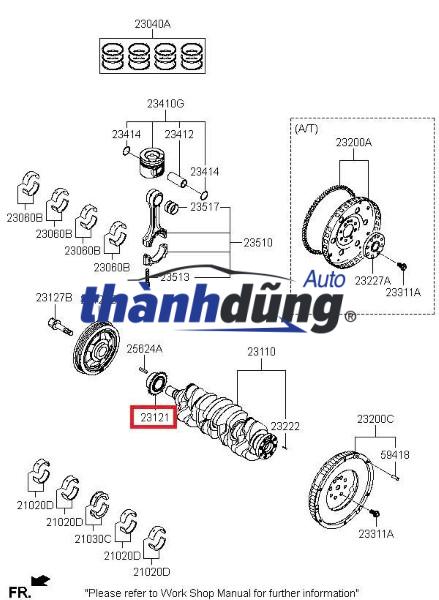 CĂN TỔ ONG HYUNDAI PORTER 2 1997-2007 | 2335442000 - Ảnh 4