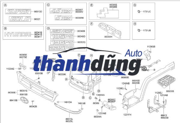 ỐP BẬC LÊN XUỐNG PHẢI HINO 300 2010 | 5108337052 - Ảnh 6