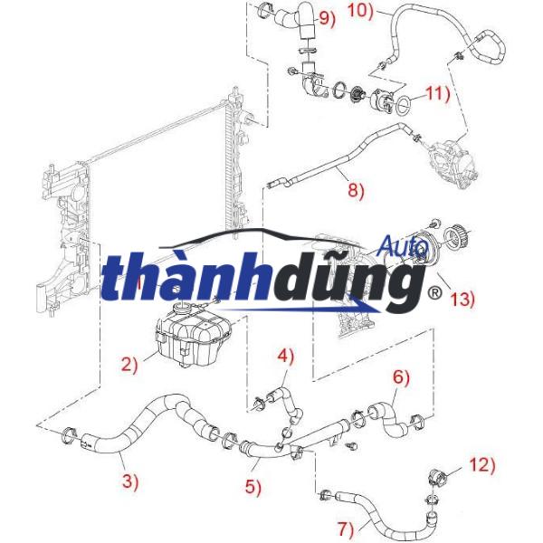 ỐNG HỒI VỀ BÌNH NƯỚC PHỤ CHEVROLET CAPTIVA C100 | 96828637 - Ảnh 5