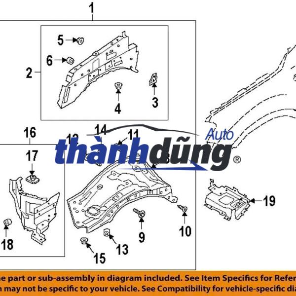 ỐP MANG CÁ 3.2 FORD RANGER 2018 | EB3Z6320001BA - Ảnh 5