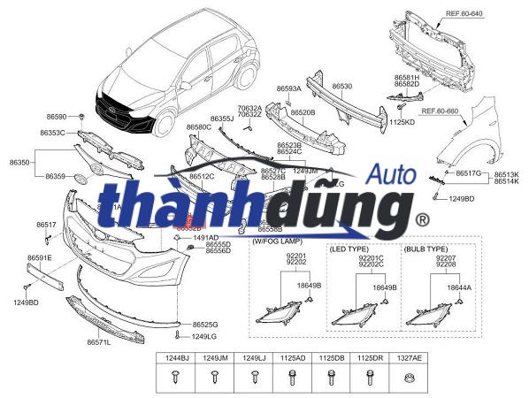 ỐP ĐÈN GẦM PHẢI HYUNDAI I20 2017 | 86528C7700 - Ảnh 5
