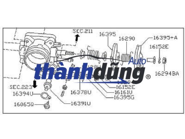 CỤM BƯỚM GA RENAULT LAGUNA 2007-2011 | A6119EN20C - Ảnh 5