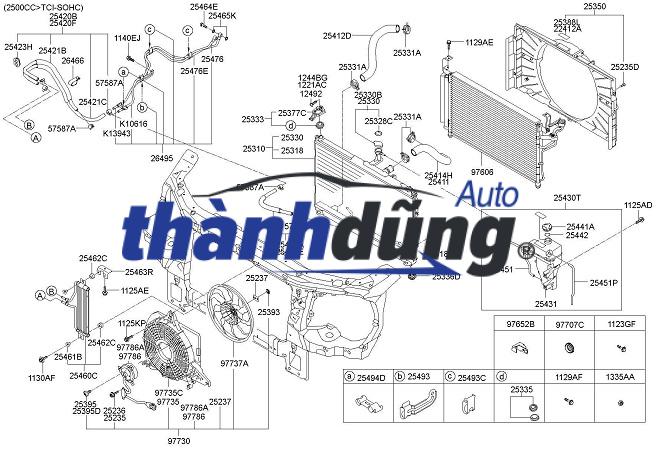 KÉT NƯỚC XE HYUNDAI STAREX GRAND | 253104H200 - Ảnh 5