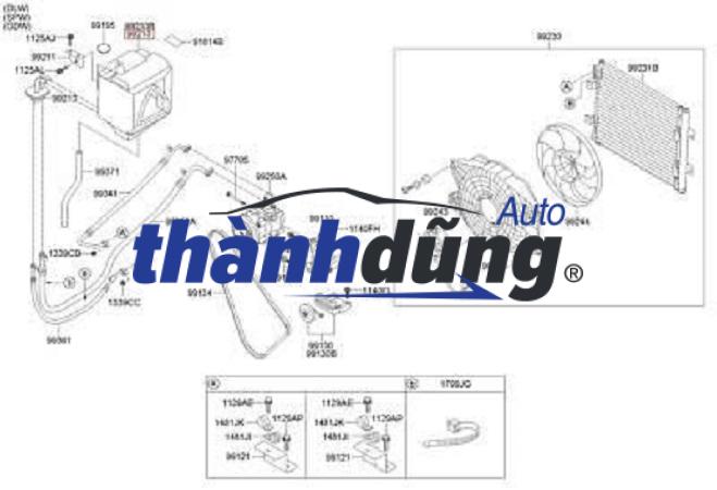 HỘP QUẠT DÀN LẠNH HYUNDAI HD65 2012 | 992105K000 - Ảnh 4