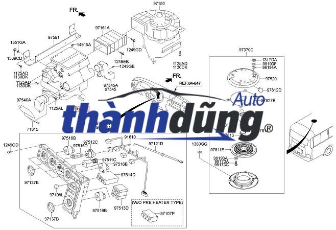 QUẠT THỔI GIÓ CABIN HYUNDAI HD65 2012-2021 | 971505H104 - Ảnh 5