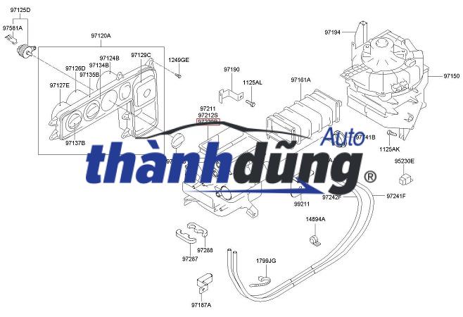 HỘP QUẠT GIÀN SƯỞI HYUNDAI HD78 | 972205H001 - Ảnh 5