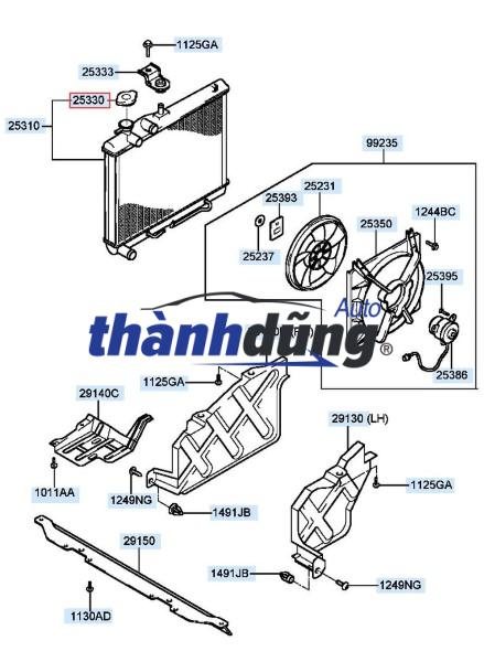 NẮP KÉT NƯỚC KIA RIO 1.4L 2011-2015 - Ảnh 5