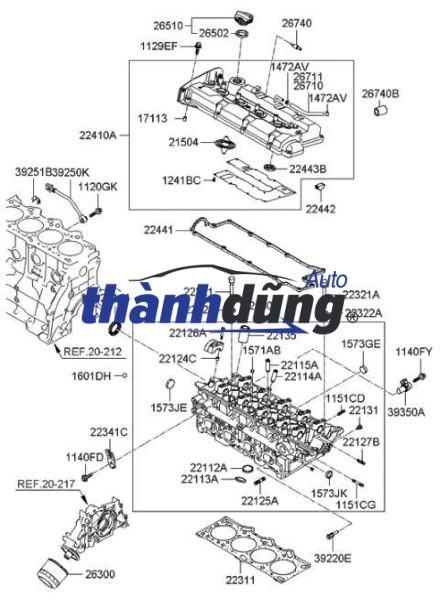 PHỚT ĐẦU TRỤC CƠ KIA SORENTO 2012-2021 - Ảnh 5